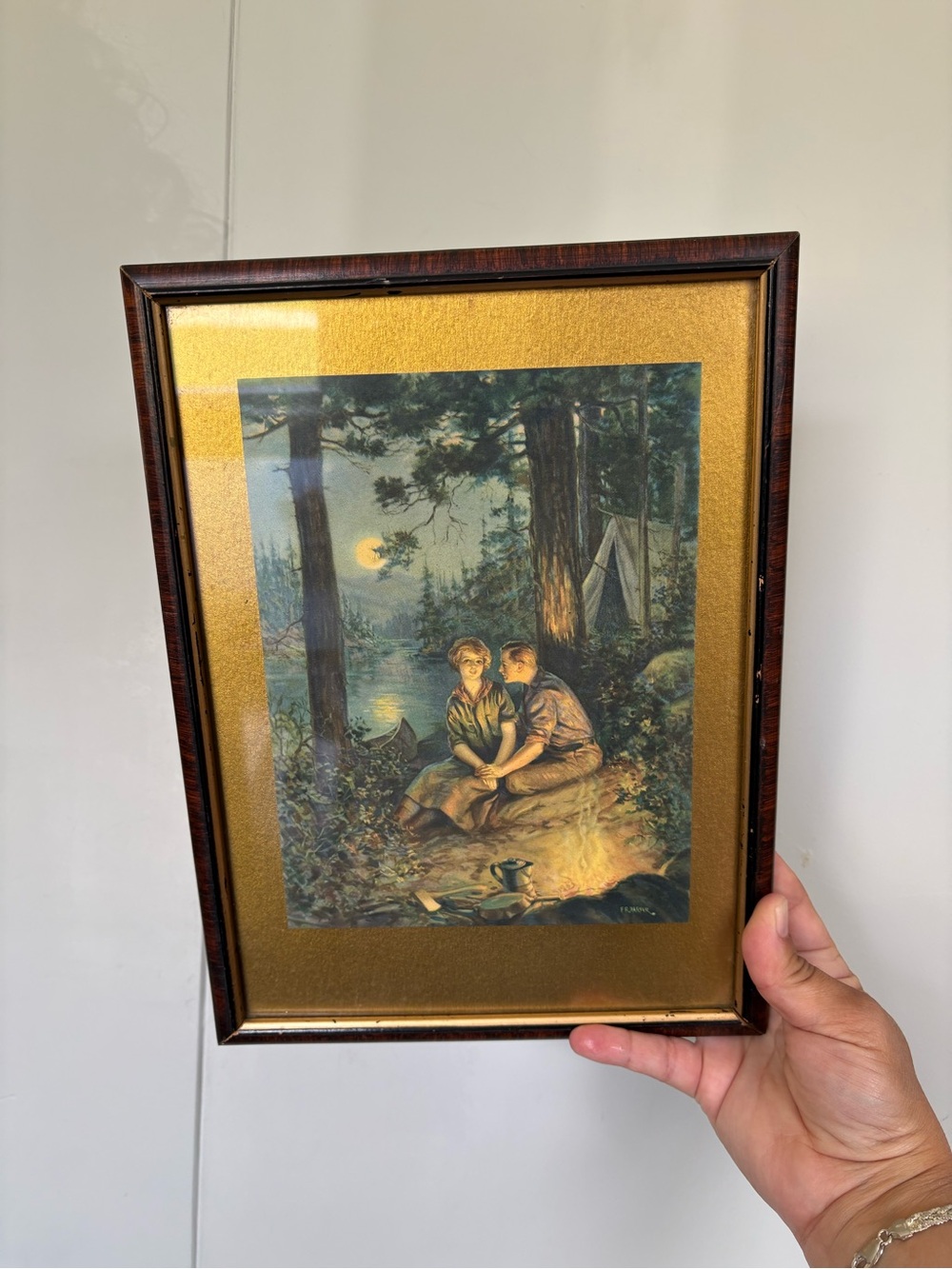 ✨ Vintage 1920s Antique Framed Art Print by F.R. Harper ✨